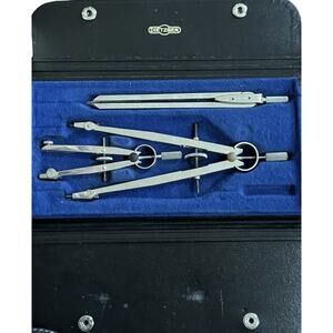 VTG Dietzgen 1285-3 Drafting Drawing Tools Instruments Boxed Set NOT COMPLETE